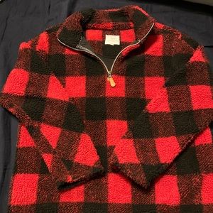 Buffalo Plaid Half Zip
